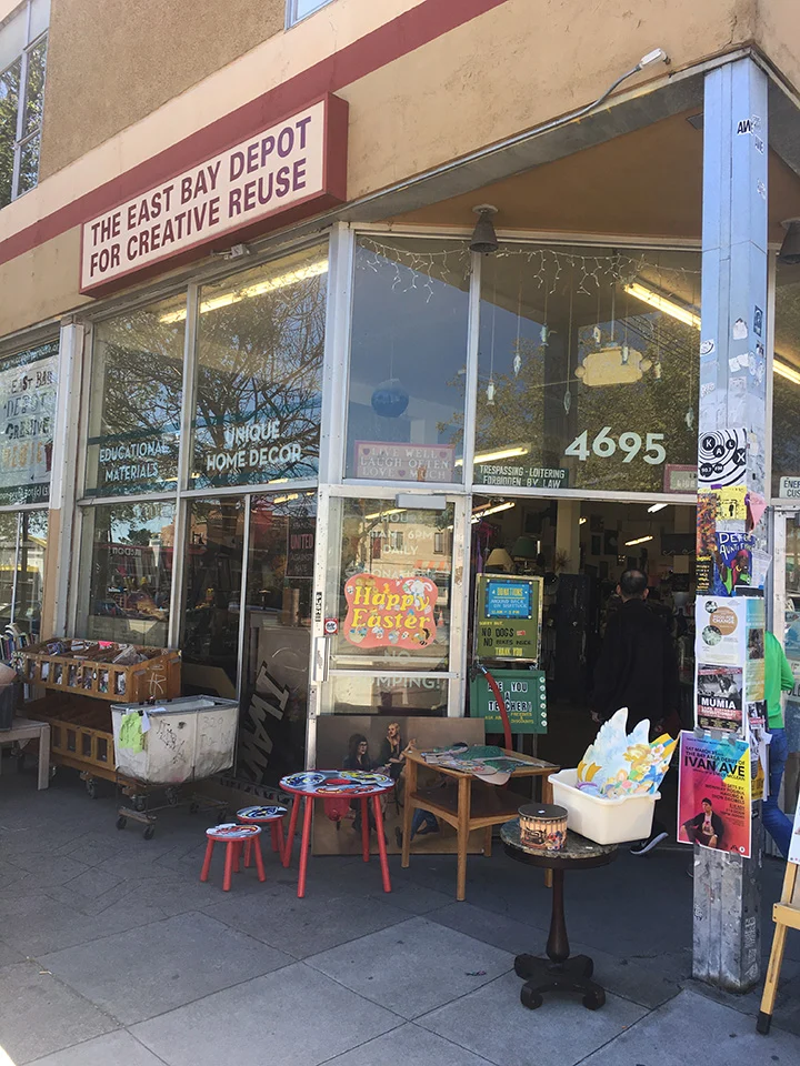 The East Bay Depot for Creative Reuse storefront