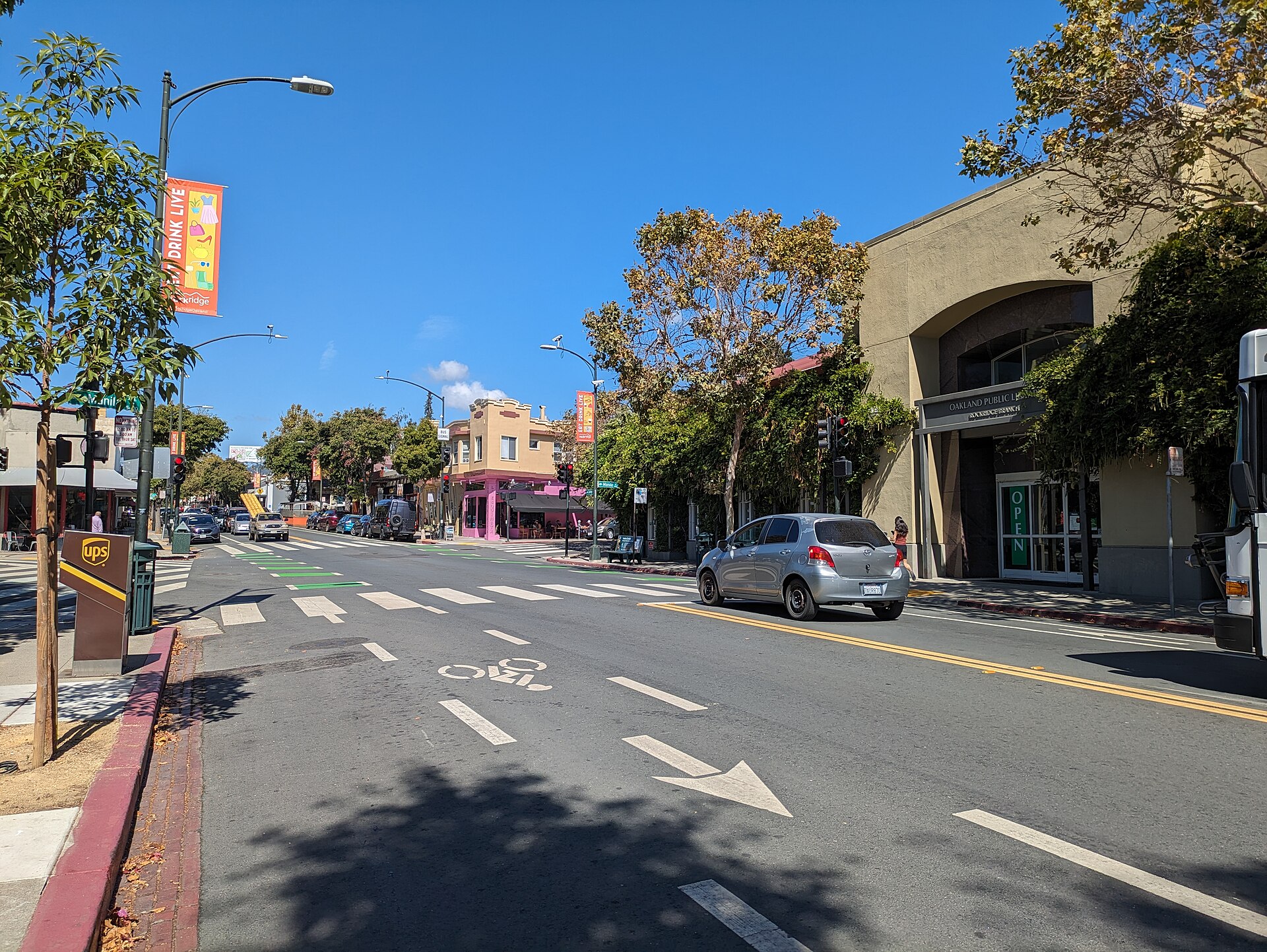 College Avenue in Rockridge, where Preserved moved to its current location in 2025.